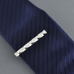 Sterling Silver Diamond Cut Tie Clip 2枚目の画像