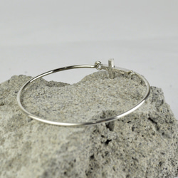 Sterling Silver Cross Bangle 6枚目の画像