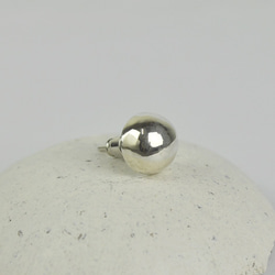 大圓珠耳環(單只販售) 純銀 第2張的照片