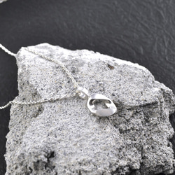 Sterling Silver Chain Pendant Necklace,Satin Finish 2枚目の画像