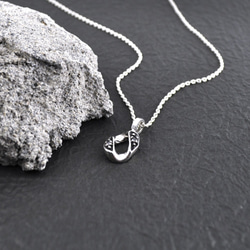 Sterling Silver Chain Pendant with CZ Necklace 3枚目の画像