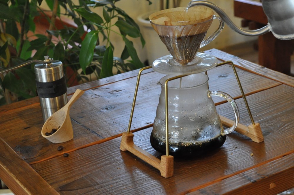 至福のひとときにドリップスタンド（高さオーダーあり） オーク