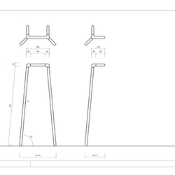 シンプルなデザインの傘かけ+靴置き　ブラックチェリー　Ｍ様用 4枚目の画像