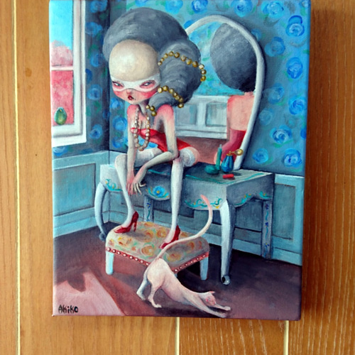 ☆ロココガール☆アート作品原画 絵画 AKIKO 通販 5494106｜Creema