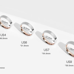 Two-Tone簡約光面鈦鋼戒指 | 銀 第3張的照片