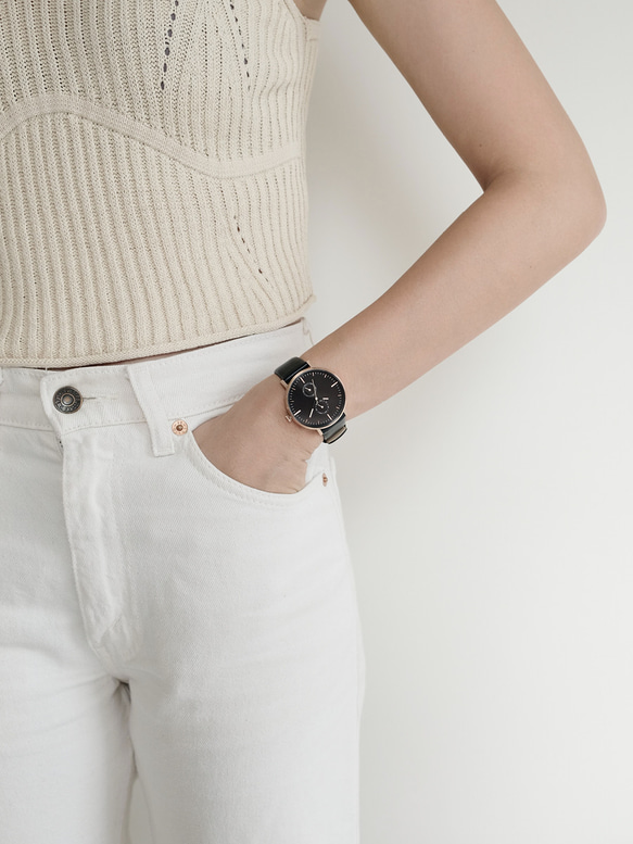 玫瑰金 MG002 手錶 | 鋼帶+皮帶套裝 第8張的照片