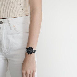 熱賣！Two-Tone 黑 x 玫瑰金 MG002 手錶 | 鋼帶+皮帶套裝 第8張的照片