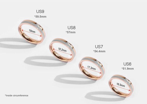 Fusion 鈦鋼戒指 | 玫瑰金 x 灰 第4張的照片