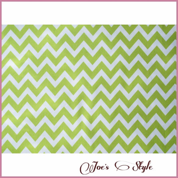 50×110カットクロス　アン ケル/"Remix" Chevron lime for ROBERT KAUFMAN 1枚目の画像