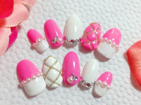 ジェル☆キルティングネイルチップ ネイルチップ（つけ爪） N♡Nail  