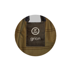 grion防水單肩包（中）SWLM-06咖啡格線 第5張的照片