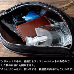 【送料無料】バロンレザー ダイヤキルティングレザーバッグ 3枚目の画像