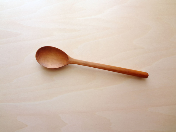 拭き漆　スプーン（イチイ） 2枚目の画像