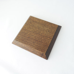 拭き漆 四角平皿(ニレ) 9枚目の画像