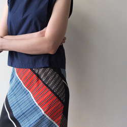 Dover skirt 日本布料幾何印花窄裙 第2張的照片