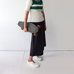 IMCHO CULOTTES (NAVY) 海軍藍鬆緊寬褲 第7張的照片