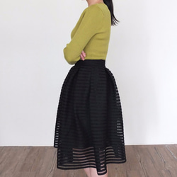 Santorini Skirt 蕾絲建築感A字膝上裙 第4張的照片