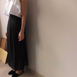 Sibuya Trousers  層次遊戲半透視圍裙褲 第2張的照片