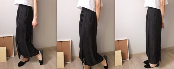 Sibuya Trousers  層次遊戲半透視圍裙褲 第4張的照片