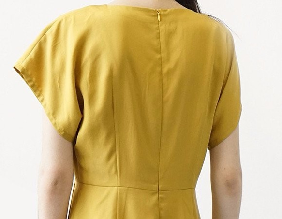 夏日芥黃圓領洋裝 JAURES DRESS 第8張的照片