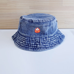 【Q-cute】帽子系列-水洗漁夫帽-可愛圖案-加字 第4張的照片