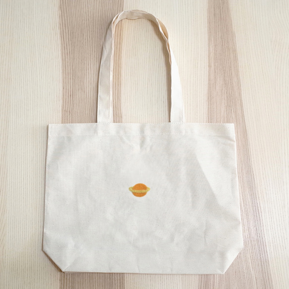 【Q-cute】袋子系列-土星-加字/客製化 第2張的照片