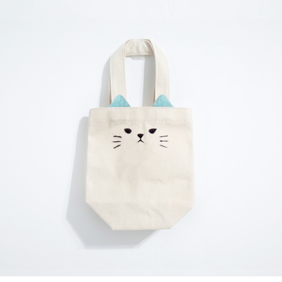 【Q-cute】飲料提袋系列-粉嫩貓貓 第2張的照片
