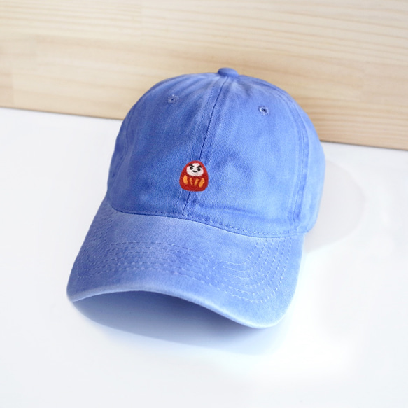 【Q-cute】帽子系列-達摩小子復古風棒球帽 第6張的照片