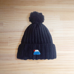 【Q-cute】毛帽系列-富士山球球帽 第8張的照片