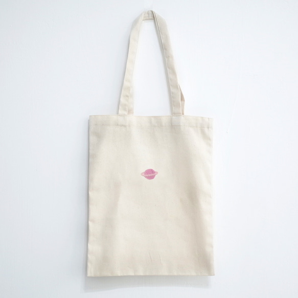 【Q-cute】袋子系列-直式-土星-加字/客製化 第6張的照片