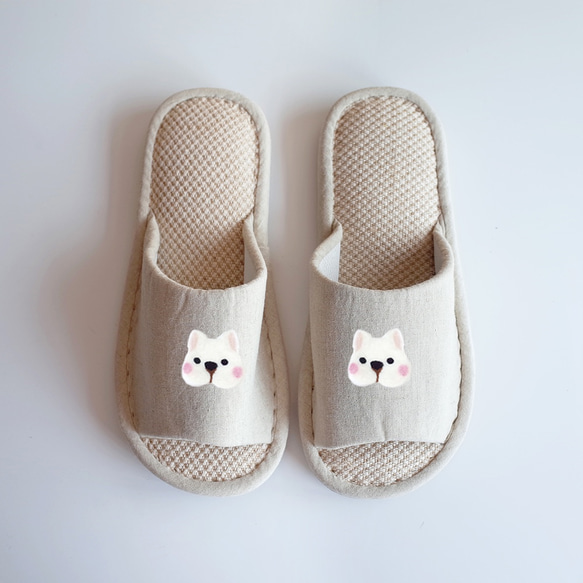【Q-cute】拖鞋系列-狗狗頭、貓貓頭、兔兔頭/客製化 第3張的照片