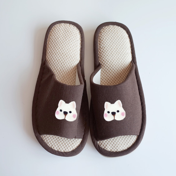 【Q-cute】拖鞋系列-狗狗頭、貓貓頭、兔兔頭/客製化 第4張的照片