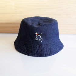 [Q-cute]帽子シリーズ-漁師の帽子-柴犬、ハスキー、ケジ、ダックスフント-単語を追加 3枚目の画像