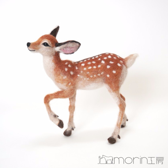 羊毛フェルトバンビ人形 羊毛フェルト バンビ 羊毛フェルト morin工房 HIROKO 通販