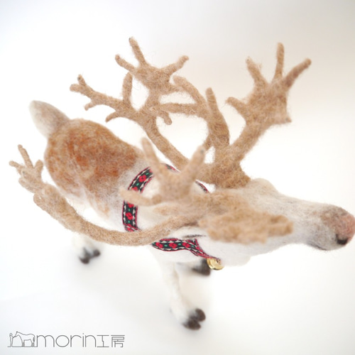 羊毛フェルト トナカイ 羊毛フェルト morin工房 HIROKO 通販 2991975