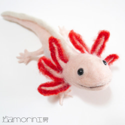 羊毛フェルト ウーパールーパー 羊毛フェルト morin工房 HIROKO 通販