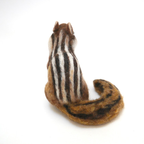 シマリス　羊毛フェルト 羊毛フェルト ハンドメイド シマリス