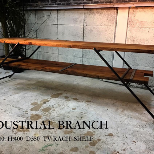 西海岸アメリカン-テレビボード/テレビ台ラック/インダストリアル