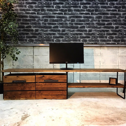 Amazon｜ヴィンテージ風 テレビボード テレビ台 ローボード 完成