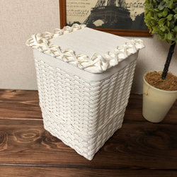 No.52 クラフトバンド キューブボックス♪ かご 小物入れ キャンディー