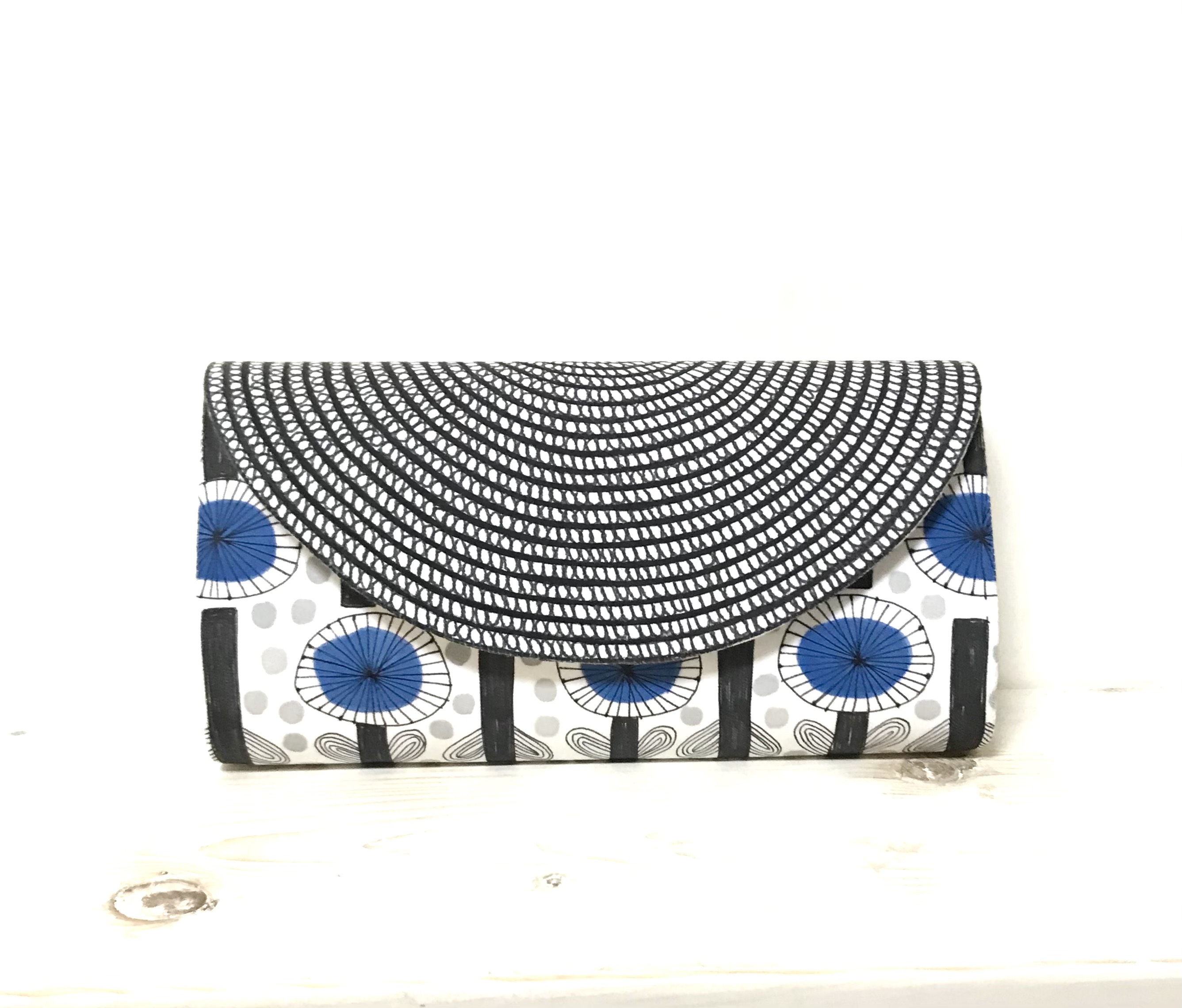 《受注制作》circle o ha na BLUE   長財布