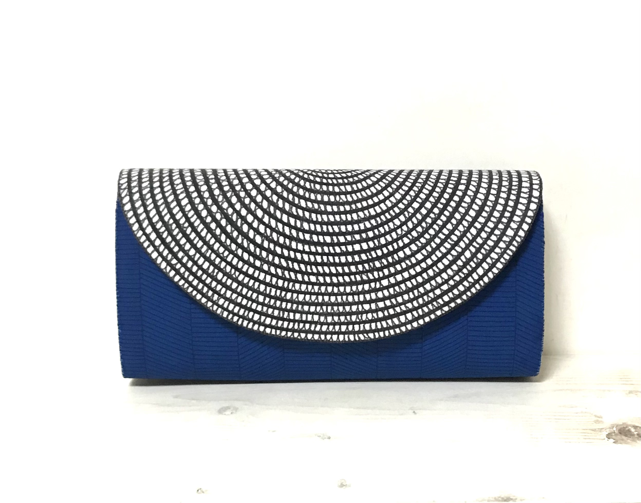 《受注制作》circle sak sak NAVY  長財布