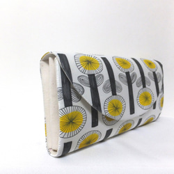 All handpaint and handsewn  wallet  《o ha na YELLOW》 第5張的照片