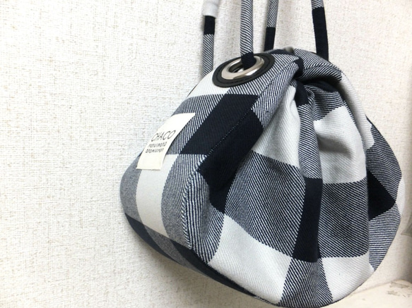 maru bag 《blockcheck NAVY》 2枚目の画像