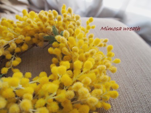 プティミモザのリース直径23㎝