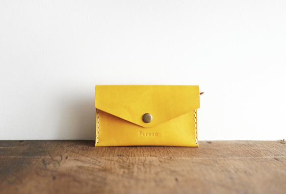 WeWii | Handmade Leather Slim card wallet | Card Holder  | 1枚目の画像