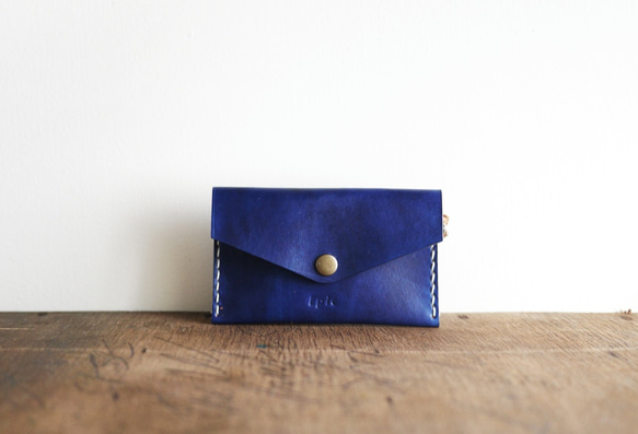 WeWii | Handmade Leather Slim card wallet | Card Holder  | 2枚目の画像