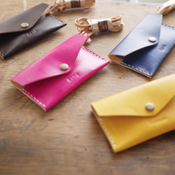 WeWii | Handmade Leather Slim card wallet | Card Holder  | 5枚目の画像