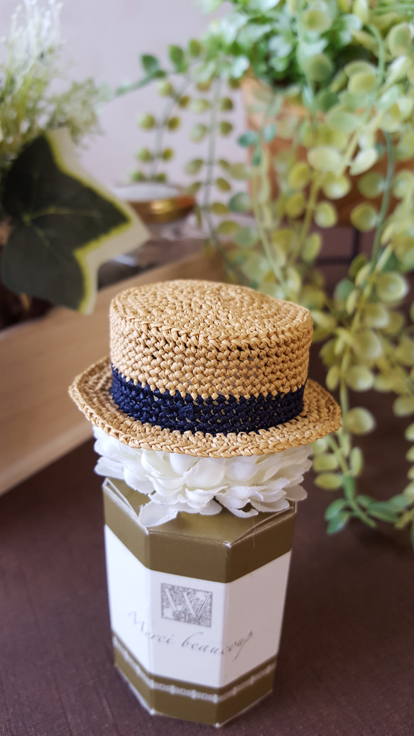 Uki様　極美品　vaqutauxvoyage 帽子　ツイードカンカン帽　完売品 Uki様 極美品 vaqutauxvoyage 帽子 ツイードカンカン帽 完売品