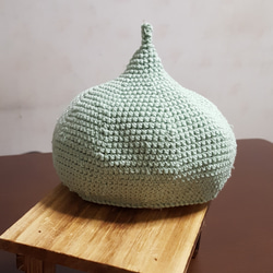 受注製作　春夏用　どんぐり帽子　40cm ～▪▪▪60cm　コットン100% 6枚目の画像